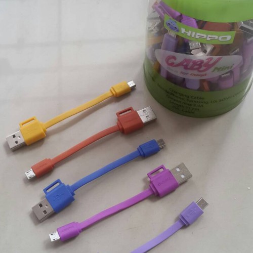 Foto Produk Kabel Data Hippo Caby Mini / Kabel Charger / Fast Charging Micro USB dari Buka Lapakpedia