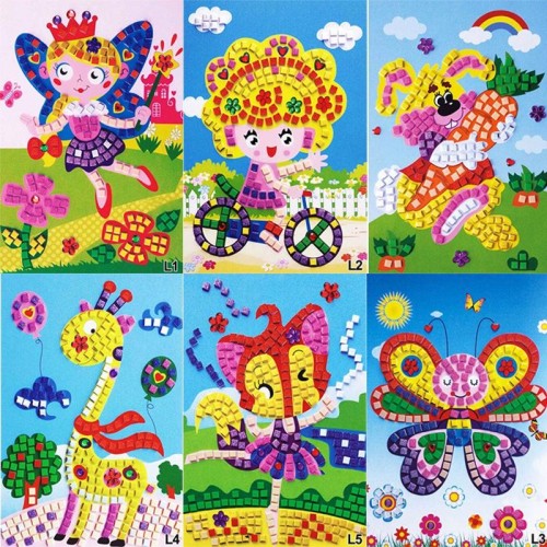 Foto Produk Mainan Edukasi Stiker Mosaik Anak. Children Education Mosaic Sticker dari MAG TOYS