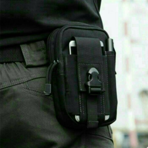 Foto Produk Tas smartdhon 6"Tas pinggang army tactical black dari Ammar Colletion