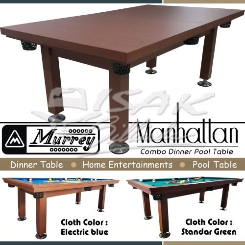 Foto Produk Murrey Dinner Pool Table 7 ft Manhattan - Meja Billiard Biliar Bilyard dari ISAK Billiard Sport Co.