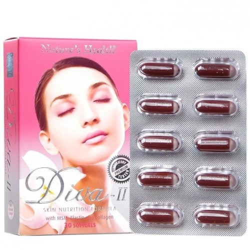 Foto Produk Nature's Health Diva II Suplemen Kesehatan Kulit - Isi 30 softgels dari Eleora