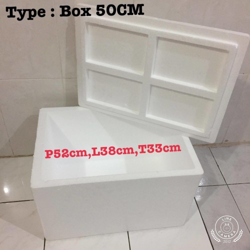Foto Produk Styrofoam Box / Sterofoam box 50cm / Box Breeding dari IvanPlastik