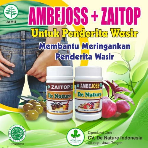 Foto Produk Obat wasir alami | Obat Ambien alami Ambejoss&Zaitop dari gegedenature