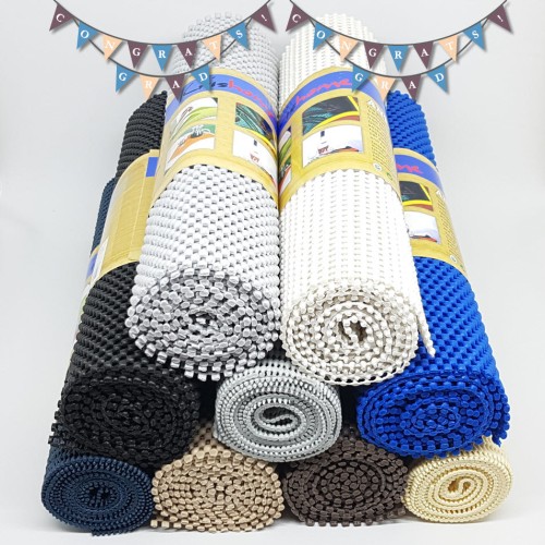 Foto Produk CA040 Anti Slip Mat Dash Mat 1.5M X 30cm Alas Dashboard Mobil Meja - Biru dari Ahoki Store