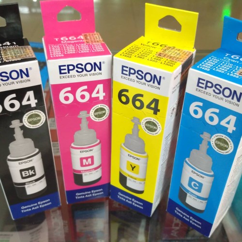 Foto Produk Tinta Botol Epson 664 Tinta printer L455, L550, L555, L565, L1300 - Biru dari Harco Komputer