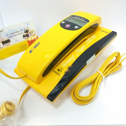 Foto Produk Telepon Kabel Sahitel S35 Pesawat Telepon Rumah Sahitel S-35 (Kuning) dari Terang Jaya Store