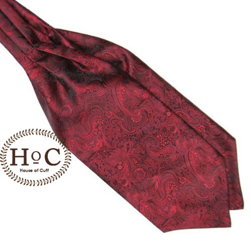 Foto Produk Houseofcuff Dasi Ascot Tie ASCOT / CRAVAT TIE MAROON dari House of Cuff