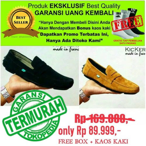 Foto Produk kickers Clasico sepatu pria casual kulit asli OBRAL SALE #kreasilokal dari Sepatu Distro Bandung