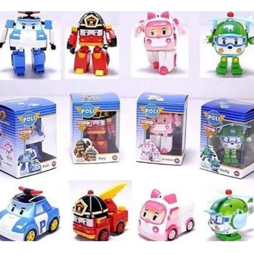 Jual MAINAN  ANAK FIGURE ROBOCAR  POLI  1  SET  ISI 4 PCS 