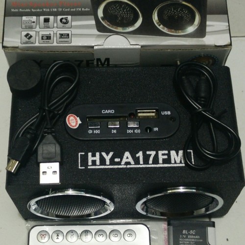 Foto Produk MULTI PORTABLE SPEAKER WITH USB/TF CARD AND FM RADIO dari ali anwar berkah