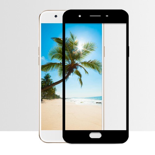 Foto Produk Tempered Glass Full 3D Oppo A57 Anti Gores Kaca Curved Warna - Hitam dari NYATACELL