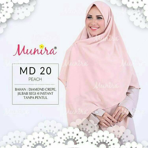 Foto Produk Jilbab Segiempat Instan Syari Diamond Crepe, ORIGINAL DARI MUNIRA dari SNJ UKHTIMUNIRA