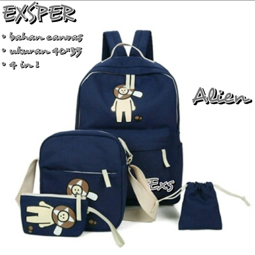 Foto Produk Backpack wanita 4in1 alien dari Then4Shop