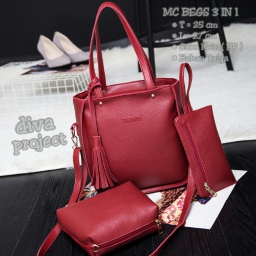 Foto Produk Sling bag 3in1 rumbai polos dari Then4Shop