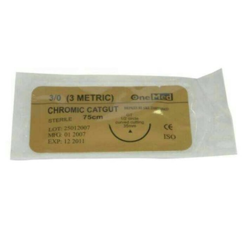Foto Produk Suture, Benang Jahit Catgut Chromic Plus Jarum Sachet dari AdhiMed