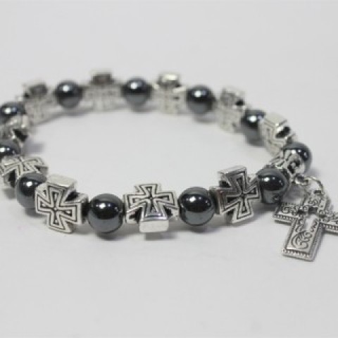 Foto Produk Gelang Salib Blustin 8 mm dari Toko Rohani Hosanna