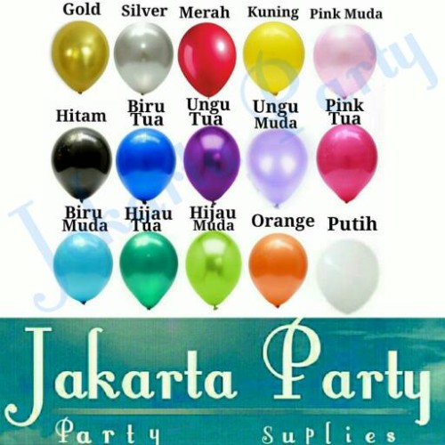 Foto Produk Balon Metalic 12 Inch dari Jakarta Party