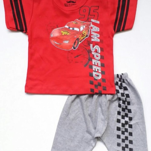 Foto Produk BAJU SETELAN ANAK BAYI LAKI COWOK - MOBIL CARS MCQUEEN dari Schatzi Collection