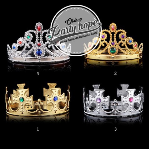 Foto Produk mahkota ultah / mahkota raja / mahkota king / mahkota queen / mahkota dari PARTY HOPE 2