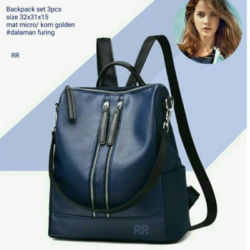 Foto Produk Ransel dua zipper - Hitam dari haura_shopjeans