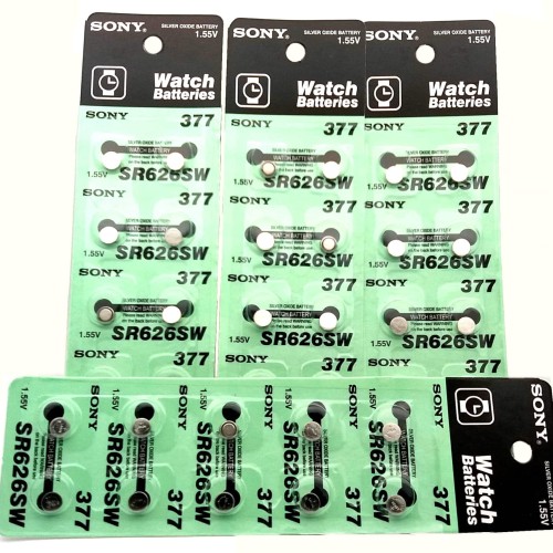 Foto Produk Batre Jam Tangan Sony SR626SW 377 Batrai Baterai Batray dari BukaTokoMurah