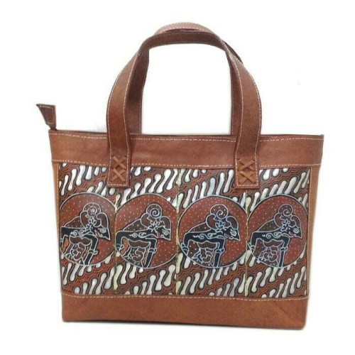 Foto Produk jinggajogja TAS WANITA BOTTEGA LUKIS MOTIF WAYANG KULIT SAPI NABATI dari oemahjinggajogja