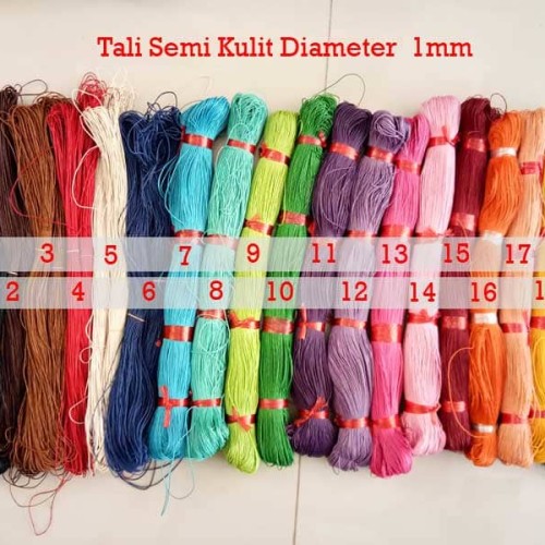 Foto Produk VeE Tali Semi Kulit 1,0 mm Meteran untuk Kalung Gelang - Abu Tua dari Vee Jewelry