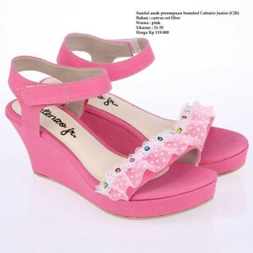Foto Produk Sepatu sandal wedges anak perempuan branded Catenzo Junior (CJR) dari alyamila shop