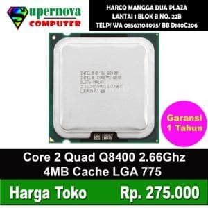Foto Produk Processor Intel Core 2 Quad Q8400 2.66GHz 1 ulasan dari Supernova Computer Ariet