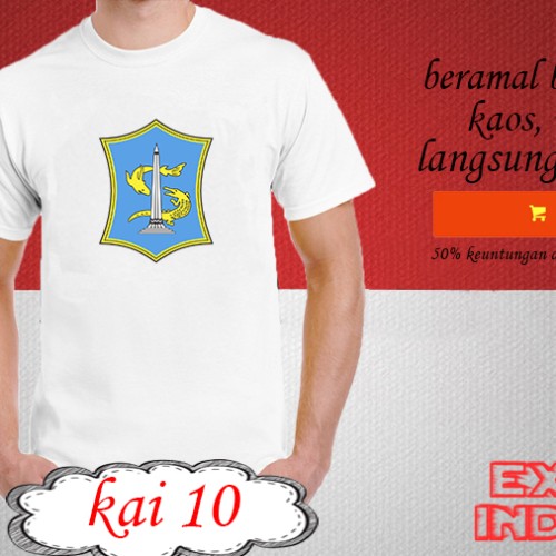 Foto Produk Kaos desain KOTA indonesia kota surabaya KAI 10 dari explore indonesia