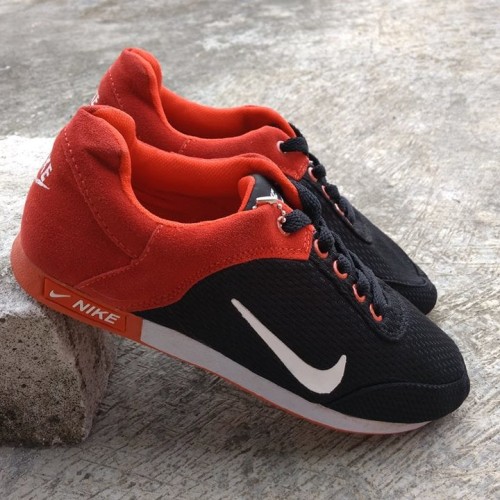 Foto Produk Sepatu Nike Jogging Running Hitam Merah dari Pusat Sepatu Baju Murah