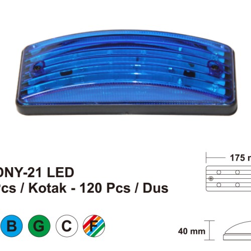 Foto Produk Lampu LED DNY-21 RED " 70979 " dari Jasutra motor