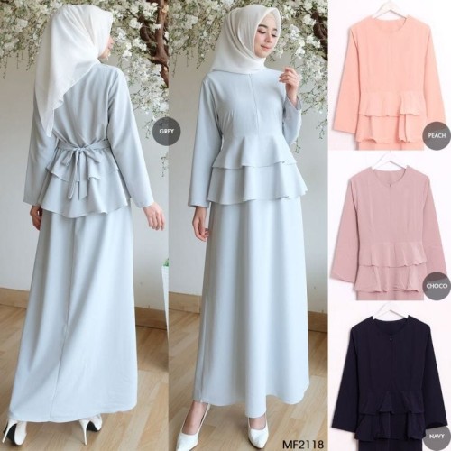 Foto Produk Gamis Pepla Sophie MF2118 dari ZulfaButiq03