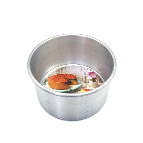 Foto Produk Kiwi Loyang Bulat Pressed Diameter 16 cm Tinggi 9 cm Perak dari Surya Kitchen