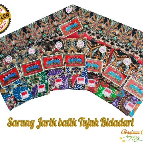 Foto Produk kain sarung jarik tujuh bidadari / jarik sarung 7 bidadari halus - motif random dari abaqizam