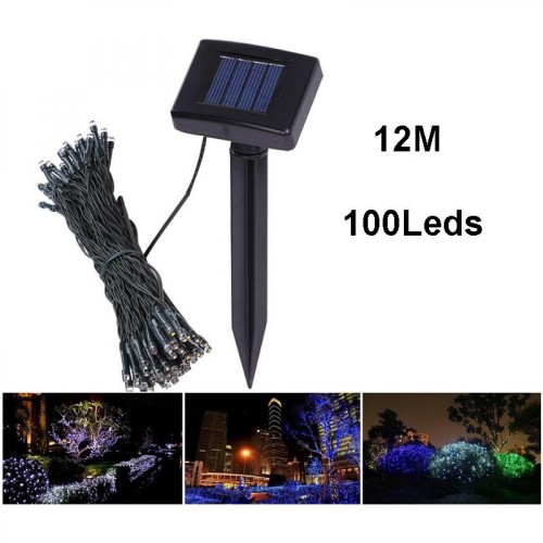 Foto Produk LAMPU 100 LED ANTI AIR TENAGA SURYA SOLAR UTK HIASAN PAGAR TAMAN TOKO dari Bro & Sis Jakarta