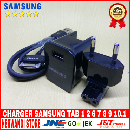 Foto Produk CHARGER SAMSUNG GALAXY TAB 1/2/7/8.9/10.1 NOTE 10.1 ORIGINAL 100% dari herwandi store