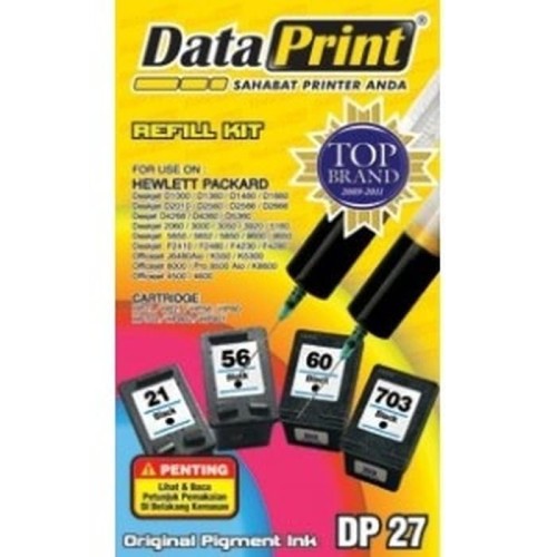 Foto Produk refill tinta suntik HP data print / dataprint DP 27 black hitam dari Sanjaya Stationary