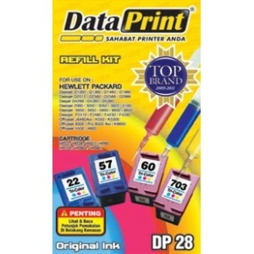 Foto Produk refill tinta suntik HP data print / dataprint DP 28 colour warna dari Sanjaya Stationary