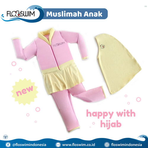 Foto Produk FloSwim Muslimah Anak L (5-7th) / GoSwim Cuddle Me Baju Renang Bisa M dari Enilate