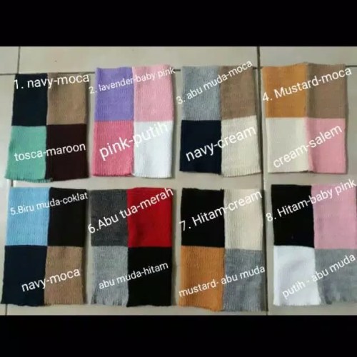 Foto Produk Ciput Rajut 4 warna - 4 Tone Bahan Rajut dari silvilia shop