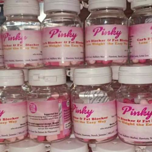 Foto Produk PINKY Pelangsing isi 30 kapsul obat diet herbal alami ORI dari Pelangsing PINKY