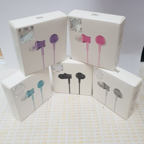 Foto Produk Earphone Handsfree Headset Xiaomi Xiomi Piston 1more Design ORI 100% - Hitam dari ABK STORE