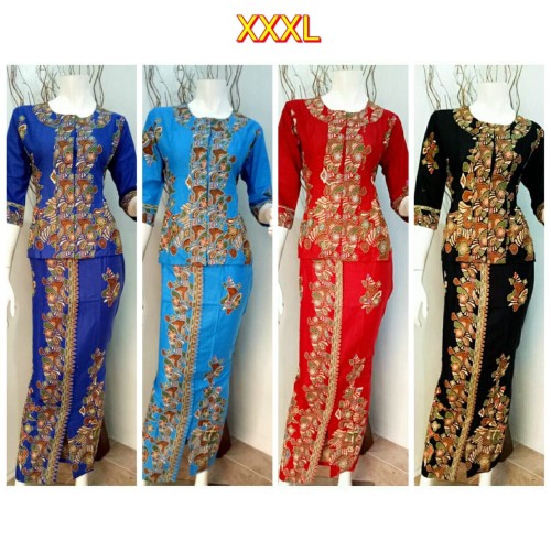 Foto Produk Stelan Kebaya Etnik Rnb Batu rumpun Murah Ukuran Super Jumbo dari Simi Fasion Shop