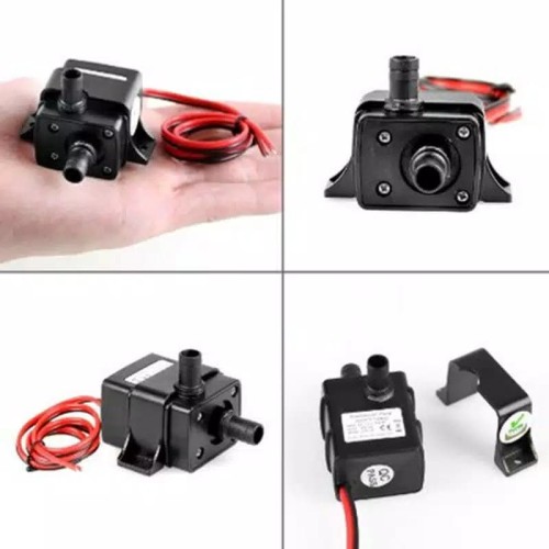 Foto Produk pompa mini pompa celup aquarium hidroponik DC 12v 240H/L dari GG outlet
