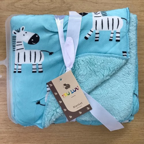 Foto Produk SELIMUT BAYI BABY CARTER DOUBLE FLEECE BLANKET BIRU dari Happiness_Babyshop