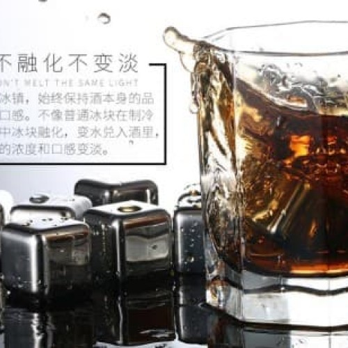 Foto Produk 1337 Original REMAX Stainless Steel Reusable Ice Cube (8pcs) dari VIANEL COLLECTION