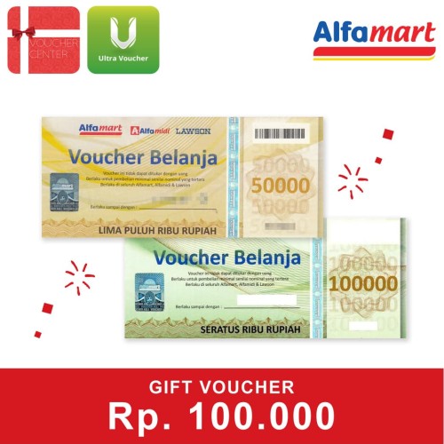 Foto Produk Voucher Alfamart Rp 100.000 dari Ultra Voucher