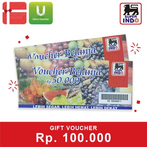 Foto Produk Voucher Superindo Rp 100.000 dari Ultra Voucher