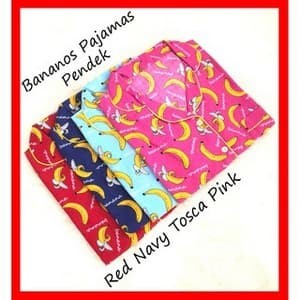 Foto Produk KEKINIAN!!!! PIYAMA BANANOS BAJU TIDUR CELANA PENDEK WANITA dari Menwomenshop